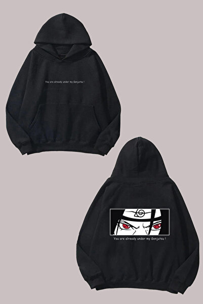 Anetos Sasuke, ești deja un designer, rucsac cu imprimeu negru Swea tricou