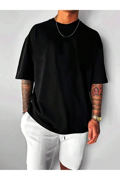 PENTHİLUS Tricou supradimensionat cu imprimeu Black Horror Ghost pentru bărbați