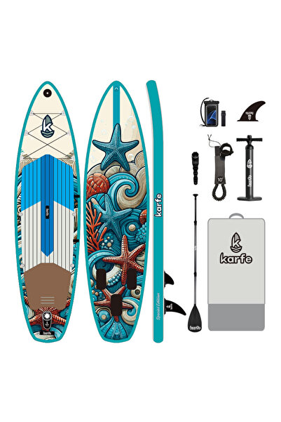 karfe 10'6 (320cm) SUP Şişme Kürek Sörfü - Stand Up Paddle Board (Serene Tides)