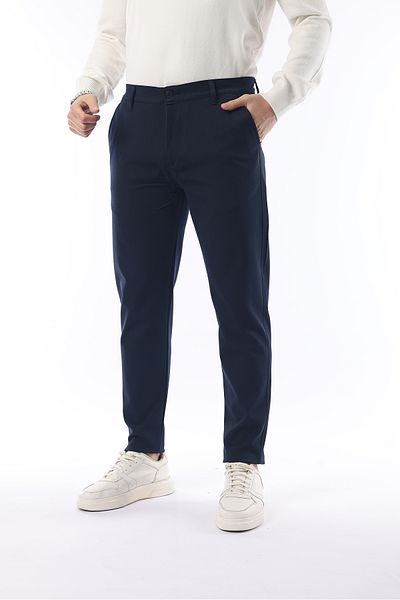 İDS COLLECTİON Seasonal Dark Blue Slim Fit Lycra Fabric Trousers