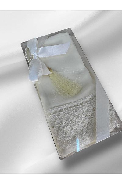 TUTUYA TEXTIL Πολυτελές σάλι με κορδόνια - Pearl Prayer Beads and Dowry Bundle Home Concept