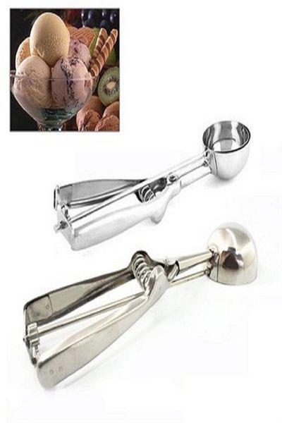 LİZYA BABY Stainless Steel Cookie Halva Ice Cream Serving Spoon