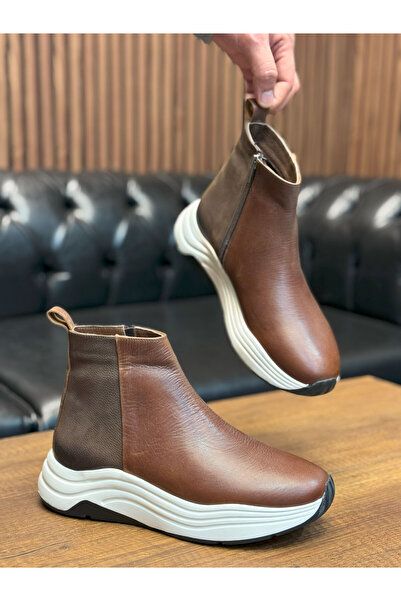 Avni Ceylan Zarif tasarım Deri bot taban detaylı