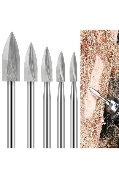 Choice مجموعة رؤوس مثقاب نحت الخشب لأداة دوارة من دريميل مكونة من 5 قطع من مل...