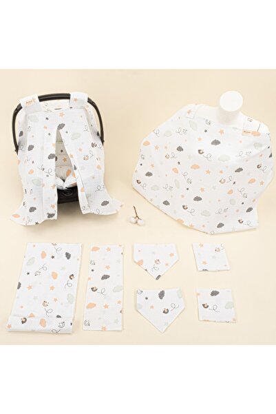 Yunikobaby مجموعة مميزة مكونة من 9 قطع - جانب واحد - سيارات بنية