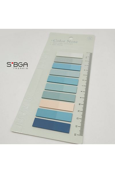 sibga tasarım Transparent Colored Postit Post-it Post ItBookmark Bookmark Postit Sticker Note Paper 200 Sheets