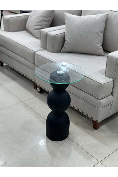 kafeny طاولات خدمه قزاز وبقاعدة رخام أسود