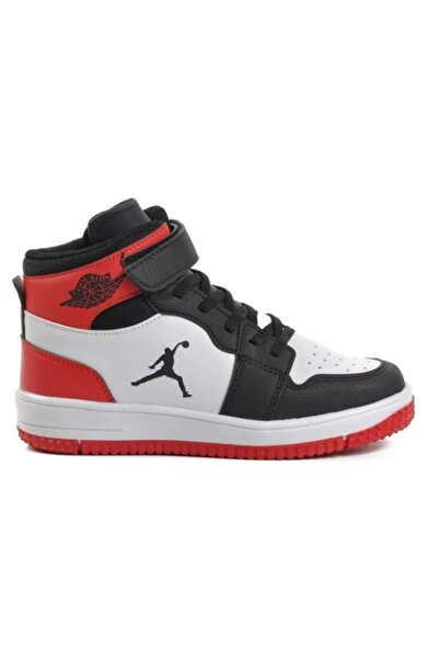 KOCAMANLAR كول جلاكسي حذاء رياضي طويل للأطفال من بكين باللون الأبيض والأحمر