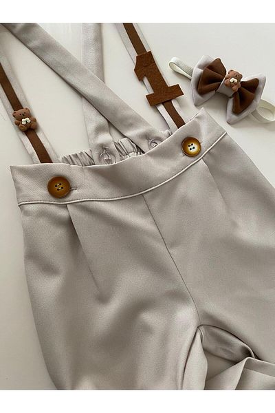 tubibebe Set of 2 Concept Salopet and Bow Tie