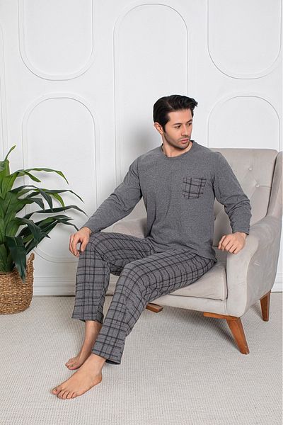 Sude HOMEWEAR ERCAN ΑΝΔΡΙΚΟ ΓΚΡΙ ΤΟΠ ΤΣΕΠΕΣ PJM TKM