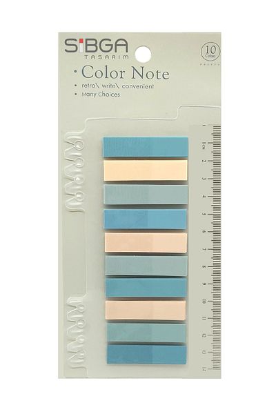 sibga tasarım Transparent Colored Post-It Note Paper - 200 Sheets Bookmark Sticker