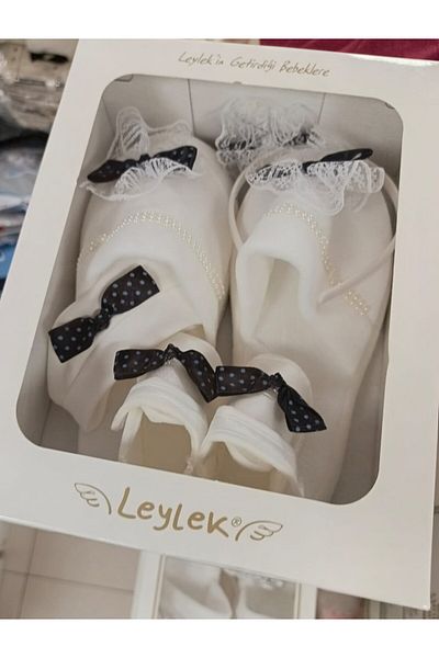 Bilge Trend Point Bow Baby Boy & Mother 4 Pieces Lohusa Set