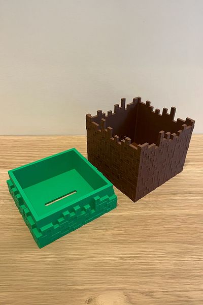 MEK Pixel Block Design Piggy Bank