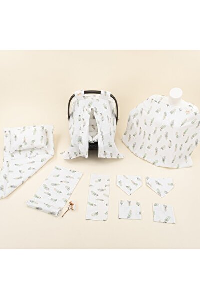 Yunikobaby مجموعة مفيدة من الريش الأخضر مكونة من 11 قطعة بطبقة واحدة