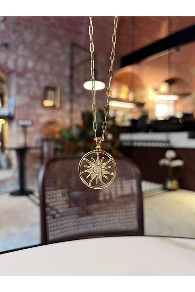 Miltonia Mystic Sun Steel Necklace