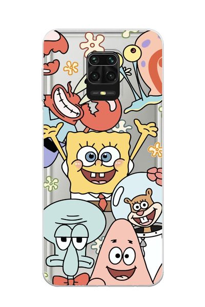 moonset Xiaomi Redmi Note 9 Pro / Note 9S Uyumlu Sünger Bob Tasarımlı Baskılı...