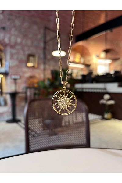 Miltonia Mystic Sun Steel Necklace