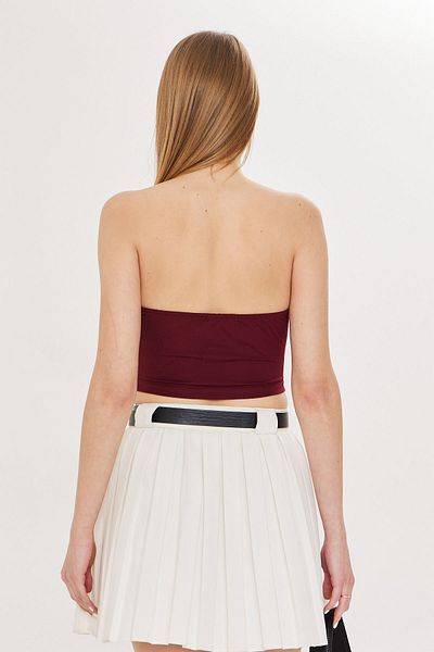 LOOKMEG Top crop Alexia Vintage pentru femei - Detaliu cu dantelă și corset