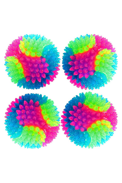 ithalattan Renkli Işıklı Diş Kaşıma ve Oyun Topu – Küçük ve Orta Irk Köpekler İçin