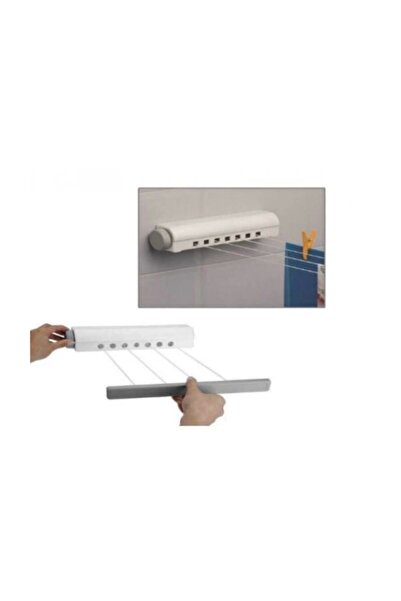 looker Çek As Balkon Çamaşır Askılığı Çamaşır Kurutma Askısı Çamaşır Kurutmalık Camasir Askisi 4 Ipli