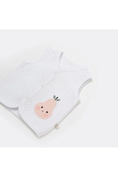 Bibaby Pretty Bear Quilted Vest for Nessiworld - 61479 White