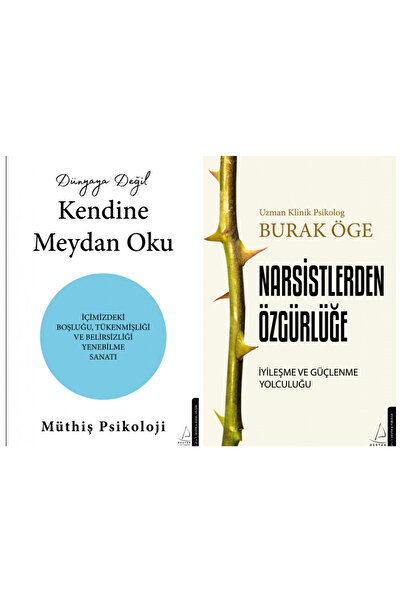 Destek Yayınları 2 Kitap Set/Dünyaya Değil Kendine Meydan Oku/Narsistlerden Ö...