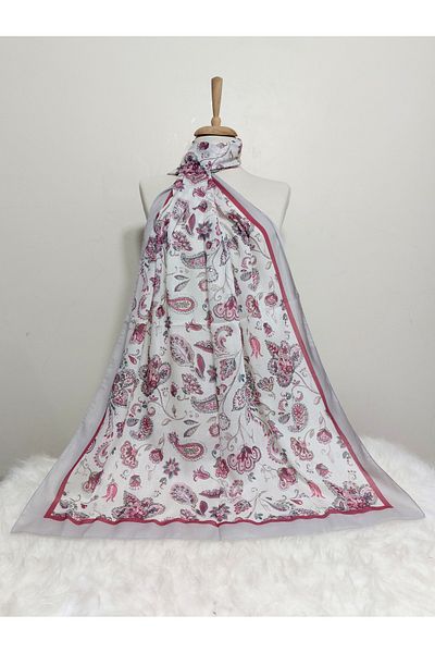 REMOMODA Patterned Soft Cotton Shawl
