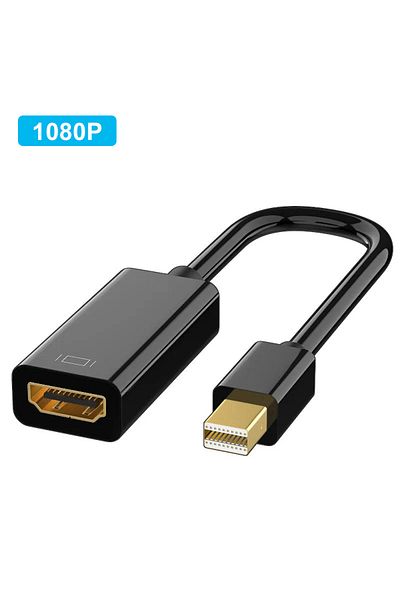 congdi محول Mini DisplayPort إلى HDMI متوافق مع 4K/1080P Mini DP ذكر إلى محول HD أنثى متوافق...