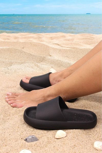 sepona Papuci de zi cu zi pentru femei, plajă, piscină, mare-casă-baie-papuci cu talpă anti-alunecare