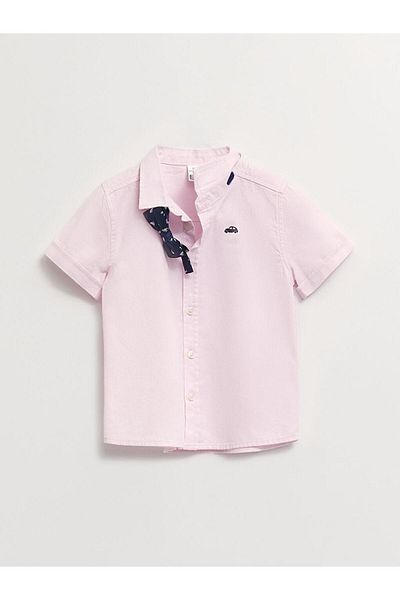 LC Waikiki Short Sleeve Baby Boy Shirt and Bow Tie 2 Piece Set (S2)