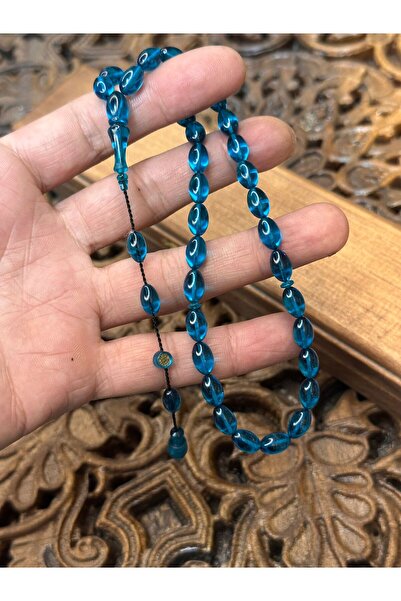 zarif atölye Mehmet Barlak Signed Fire Amber 6/11 Rosary in Special Box