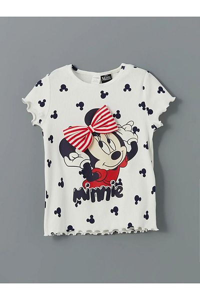 LC Waikiki تي شيرت للفتيات من LCW Kids Ecru