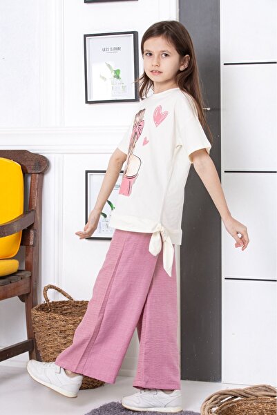 tunays shopping Linen Spanish Leg Loose Girl's Suit