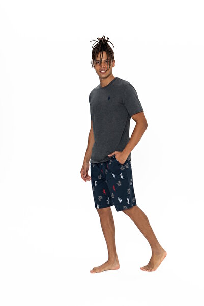 U.S. Polo Assn. Ανδρικό σετ σορτς Anthracite Melange - 18867