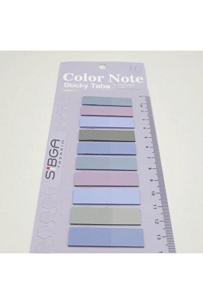 sibga tasarım Transparent Colored Post-It Note Paper - 200 Sheets Bookmark Sticker