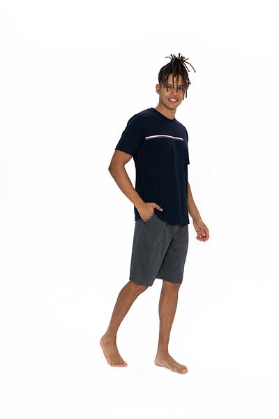 U.S. Polo Assn. Γνήσιο Σετ σορτς με ανδρικό μπλουζάκι με στρογγυλή λαιμόκοψη με άδεια νέας σεζόν