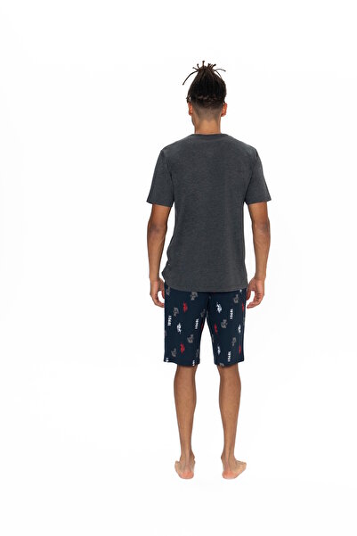 U.S. Polo Assn. Ανδρικό σετ σορτς Anthracite Melange - 18867