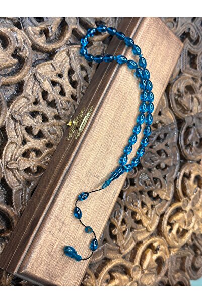 zarif atölye Mehmet Barlak Signed Fire Amber 6/11 Rosary in Special Box