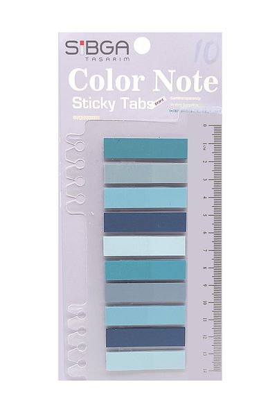 sibga tasarım Transparent Colored Post-It Note Paper - 200 Sheets Bookmark Sticker