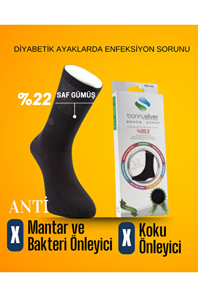 Fizyo Diyabetik Mantar, Koku Önleyici Çorap