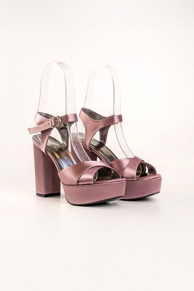 E&L Company 12cm Lilac Dusty Rose Satin Fabric - Non-Slip and Lightweight, Running Is Guaranteed