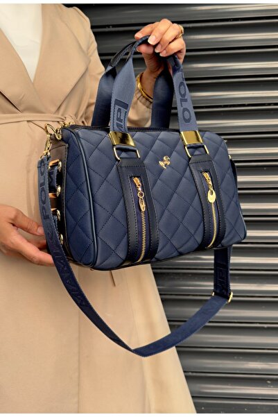 Just Polo Justpolo Women's Large Size Sports Model Quilted 4 Compartment Long...