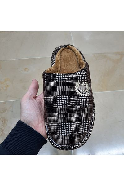 BRGL Ανδρικές εξαιρετικά ελαφριές μαλακές πτυσσόμενες παντόφλες για το σπίτι με γούνα στο εσωτερικό