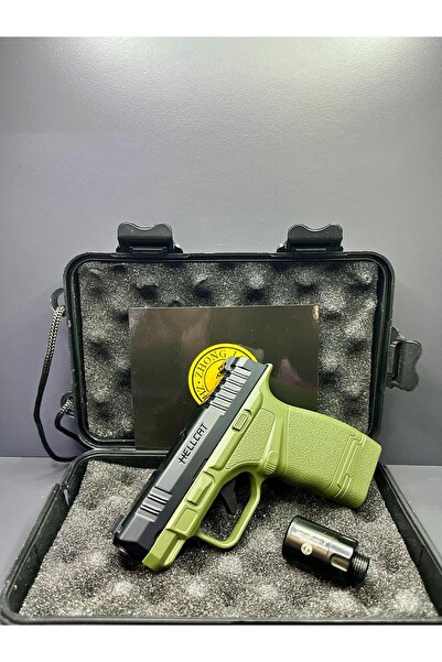 doğan hediyelik Tasarım Pürmüz Alevli Çelik Gövde Tabanca Çakmak