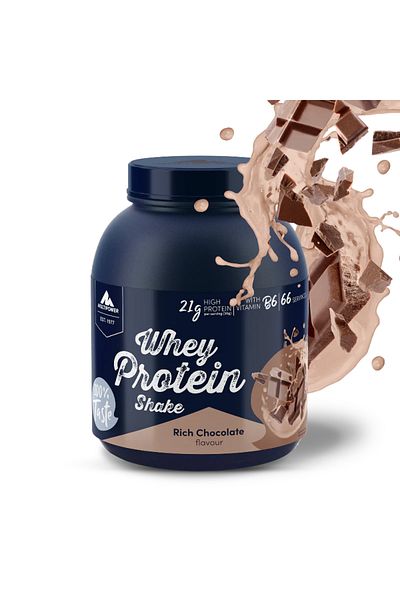 Multipower 2000g Chocolate Flavored Whey Protein Powder Shake