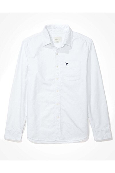 AMERICAN EAGLE قميص AE Oxford ذو الأزرار الكلاسيكي