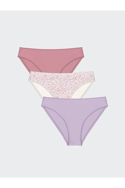 LC Waikiki Lcw Dream Ecru Floral Bikini Panties 3 Pack