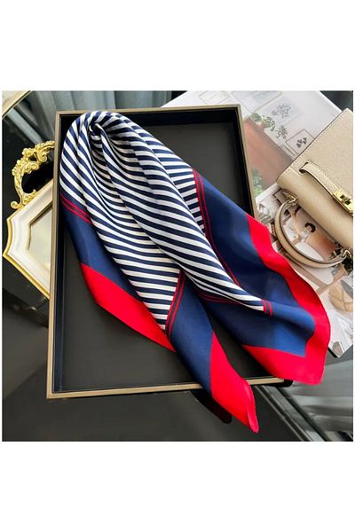 Area Online 60X60Cm Striped Fashion Scarf - Neckwear & Accessory for Women