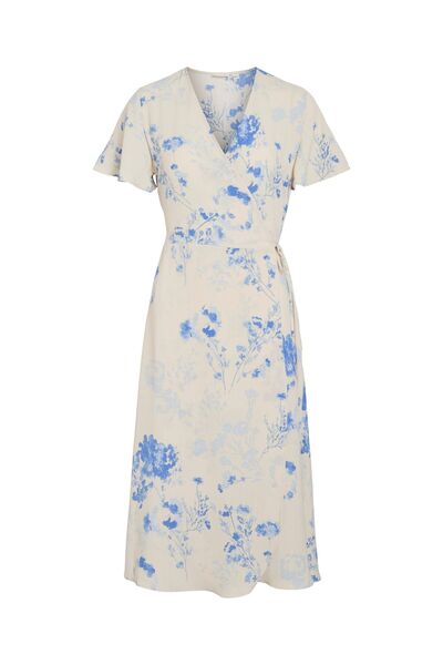 VILA Wickelkleid Kurzärmeliges