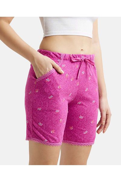 JOCKEY Relax Knit Sleep Shorts RX10-0103 RL0 Purple